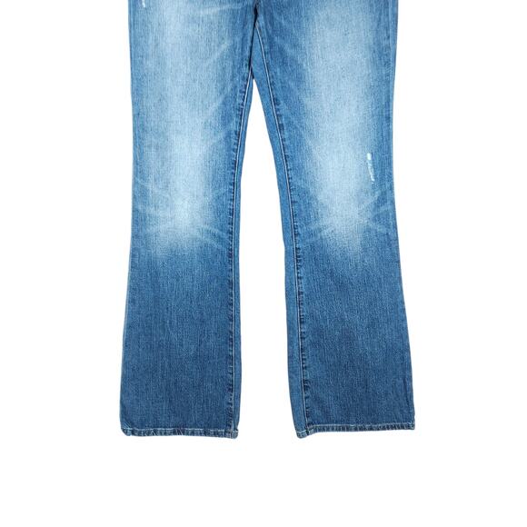 Pilcro Womens Bootcut Jeans 29 Medium Wash Boho Chic Casual Soft Girl Streetwear - Picture 5 of 13